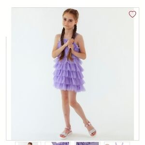 Lavender Ruffle Kids Dress